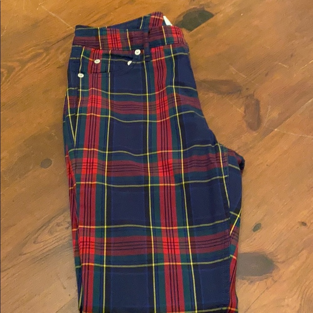 Vineyard Vines plaid jeans